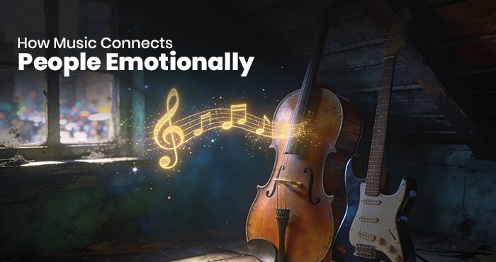 Music and emotions connecting people through blues rock songs and emotional storytelling
